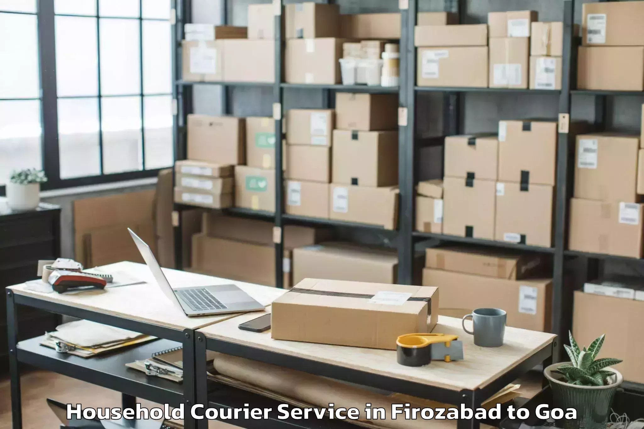 Affordable Firozabad to North Goa Airport Gox New Household Courier